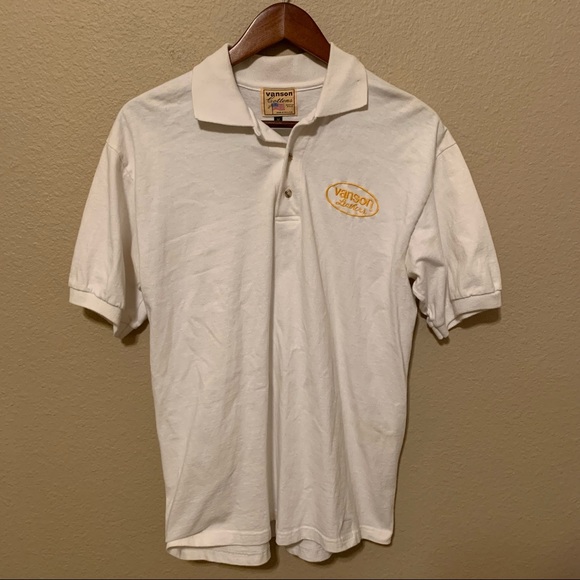 Vanson Other - Vintage Vanson Leathers White Polo